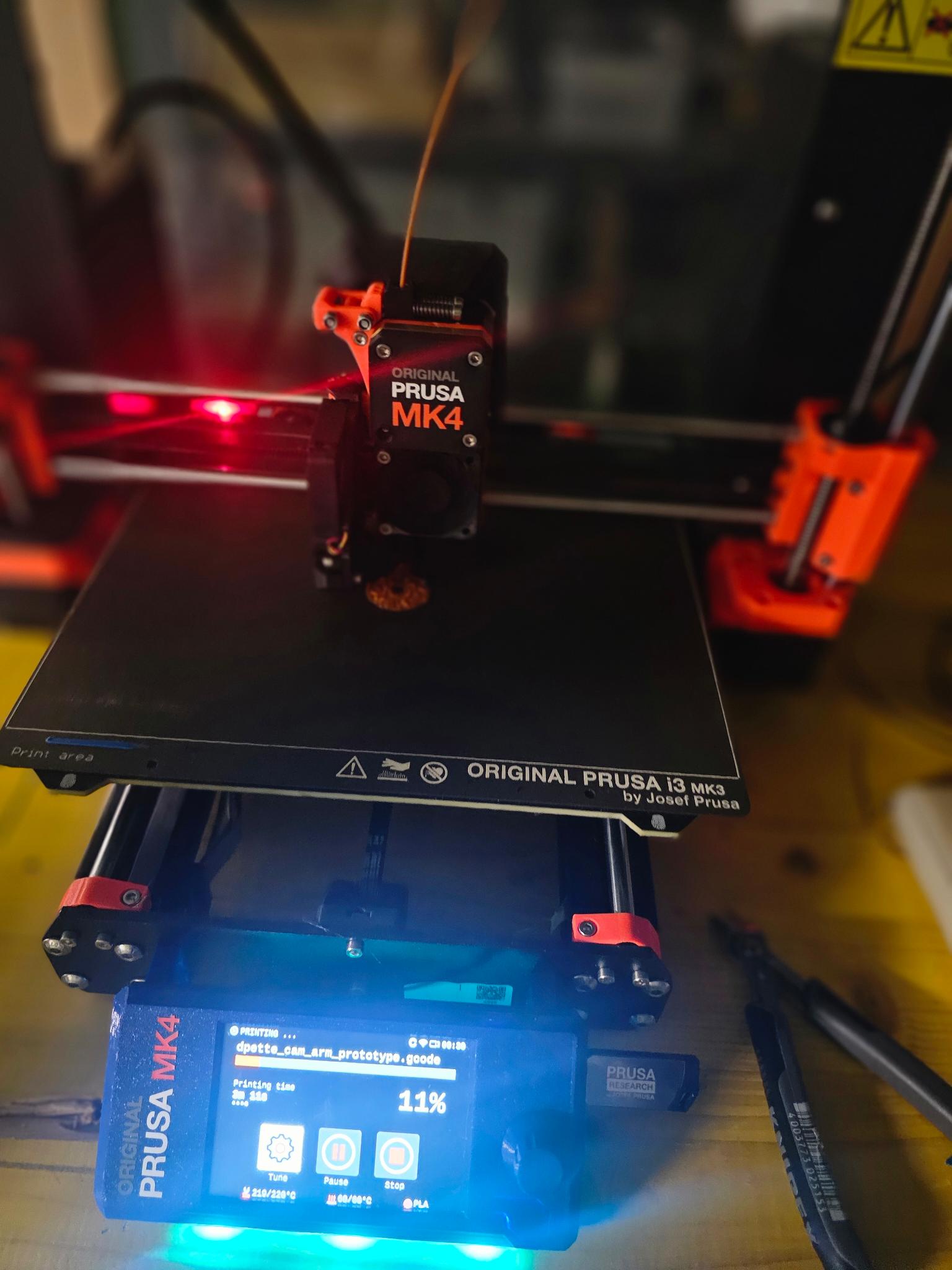 Prusa MK4 3D printer rapid prototyping